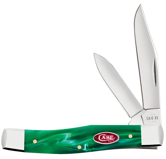 Case Texas Jack Green Pearl Kirinite 24413 Stainless Pocket Knife