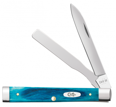 Case Knives Baby Doc Sawcut Caribbean Blue Bone Stainless Pocket Knife