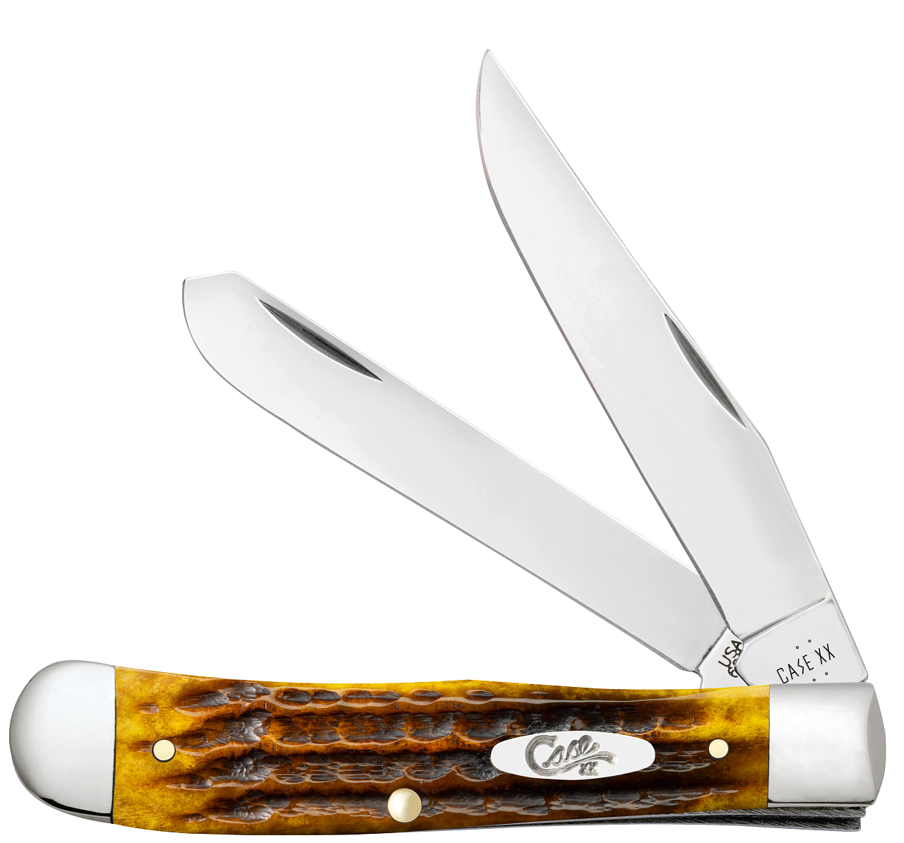 Case Trapper Heritage Honeycomb Bone 32270 Stainless Pocket Knife