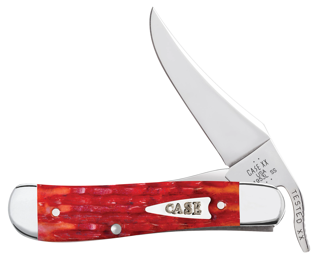 Case Russlock Indian Paint Brush Bone 42323 Stainless Pocket Knife