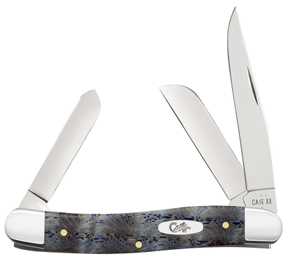 Case Smooth Blue Curly Oak Wood Medium Stockman