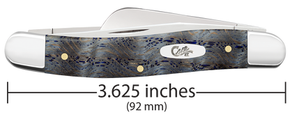 Case Smooth Blue Curly Oak Wood Medium Stockman