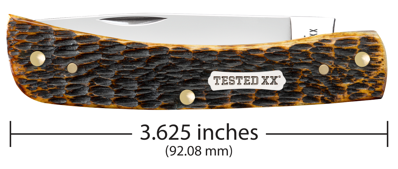 Case Sod Buster Jr Burnt Amber Bone Rogers Jig
