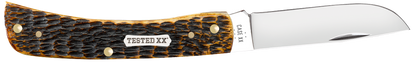 Case Sod Buster Jr Burnt Amber Bone Rogers Jig