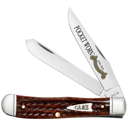 Case Pocket Worn 30th Anniversary Mahogany Bone Corn Cob Jig Trapper