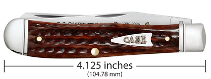 Case Pocket Worn 30th Anniversary Mahogany Bone Corn Cob Jig Trapper