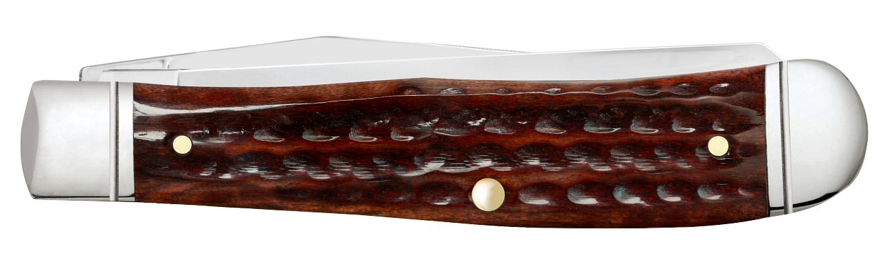 Case Pocket Worn 30th Anniversary Mahogany Bone Corn Cob Jig Trapper