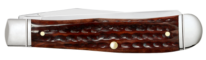 Case Pocket Worn 30th Anniversary Mahogany Bone Corn Cob Jig Trapper