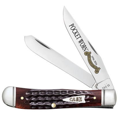 Case Pocket Worn 30th Anniversary Mahogany Bone Corn Cob Jig Mini Trapper