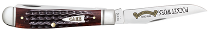 Case Pocket Worn 30th Anniversary Mahogany Bone Corn Cob Jig Mini Trapper