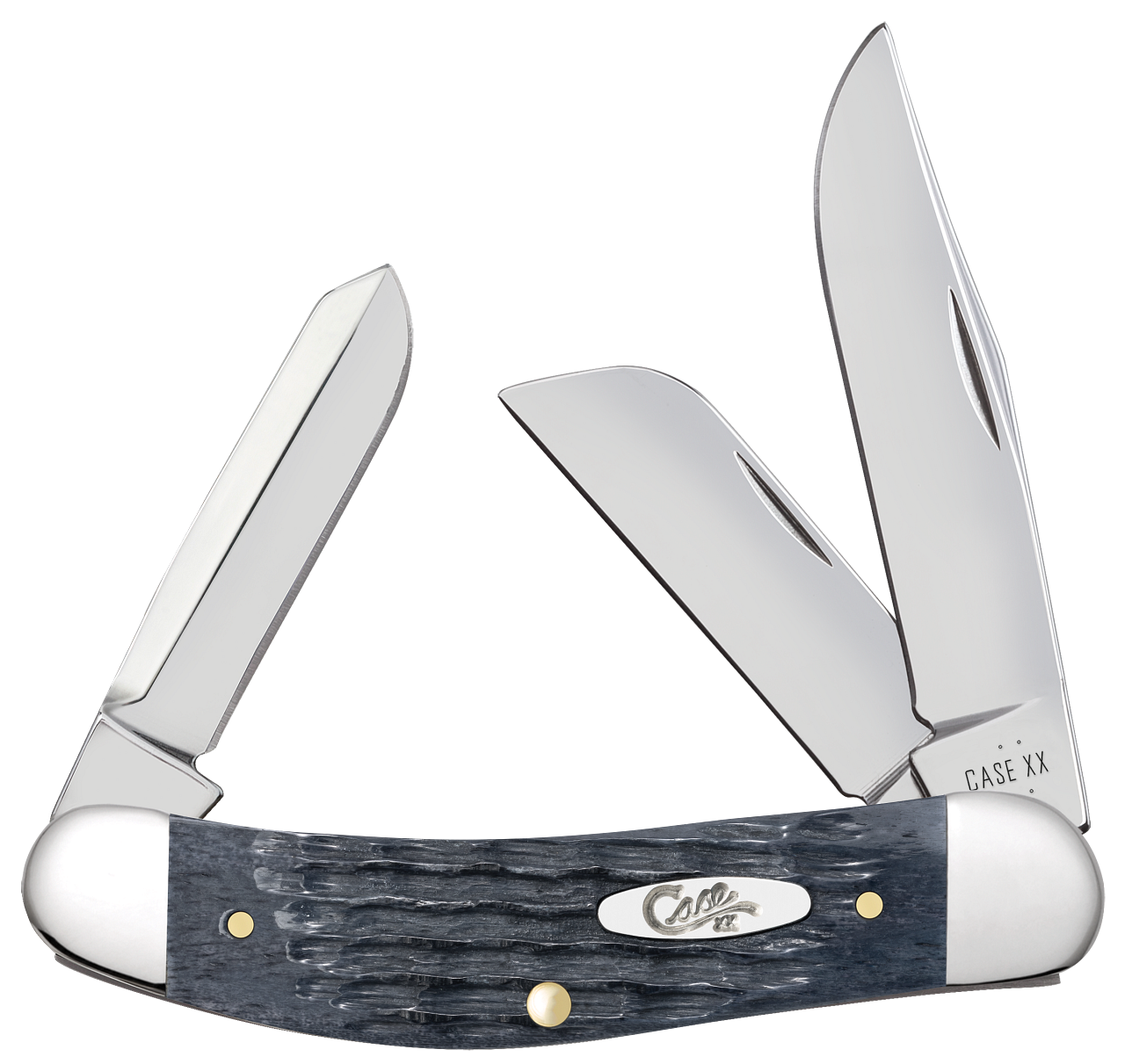 Case Sowbelly Stockman Pocket Worn Gray Bone 58426 Carbon Steel Knife