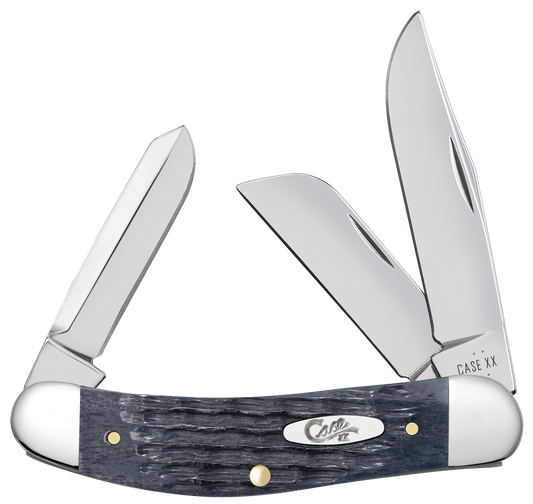 Case Sowbelly Stockman Pocket Worn Gray Bone 58426 Carbon Steel Knife