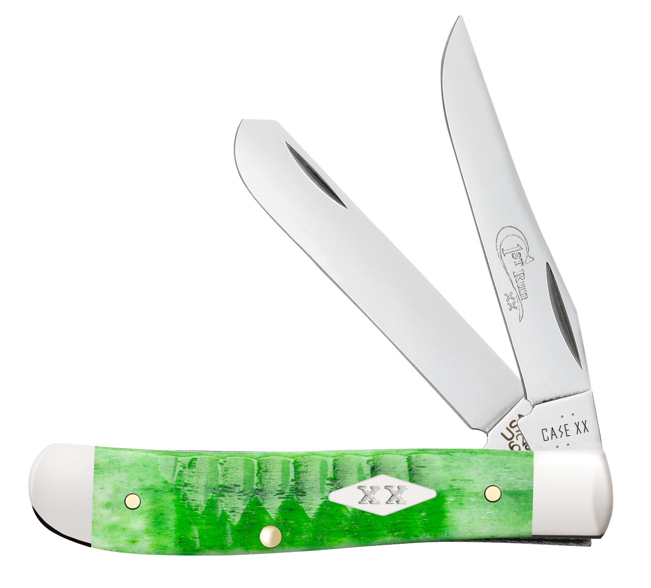 Case Bright Green Bone Gator Jig Mini Trapper