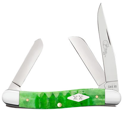 Case Bright Green Bone Jig Medium Stockman