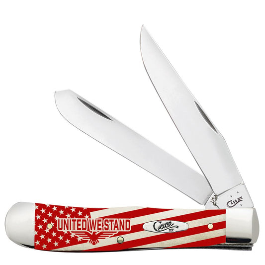 Case Trapper United We Stand Natural Bone AWTC54UN Pocket Knife
