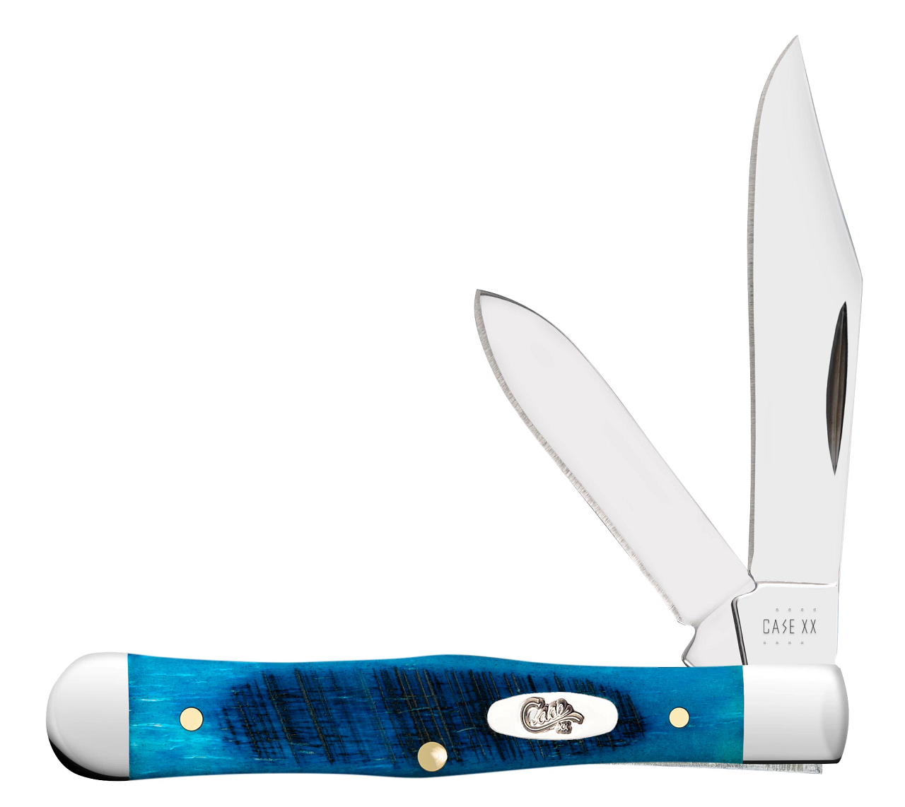 Case Swell Center Jack 25587 Caribbean Blue Bone Stainless Pocket Knife