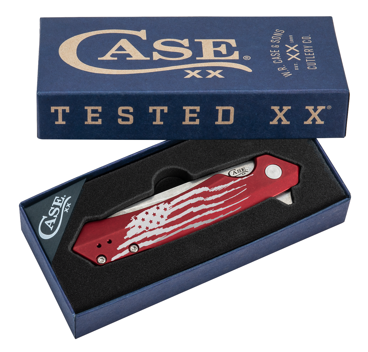 Case Red Anodized Aluminum Kinzua® with Spear Blade