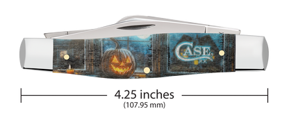 Case Large Stockman Halloween Colorwash Natural Bone 13366 Pocket Knife