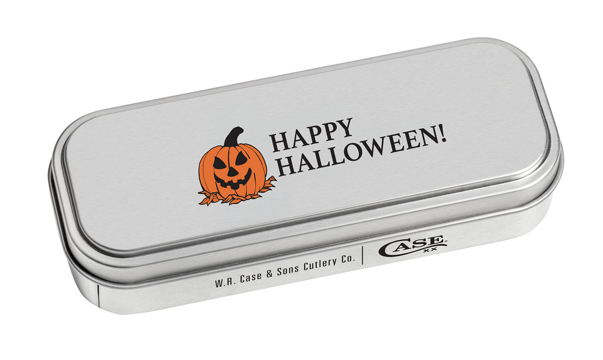Case Large Stockman Halloween Colorwash Natural Bone 13366 Pocket Knife