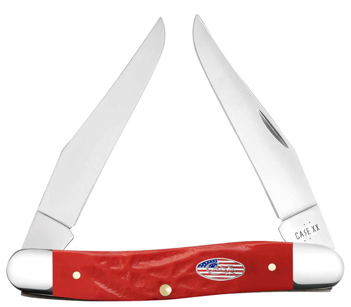 Case Red Synthetic Rough Jigged Muskrat 30693 Pocket Knife