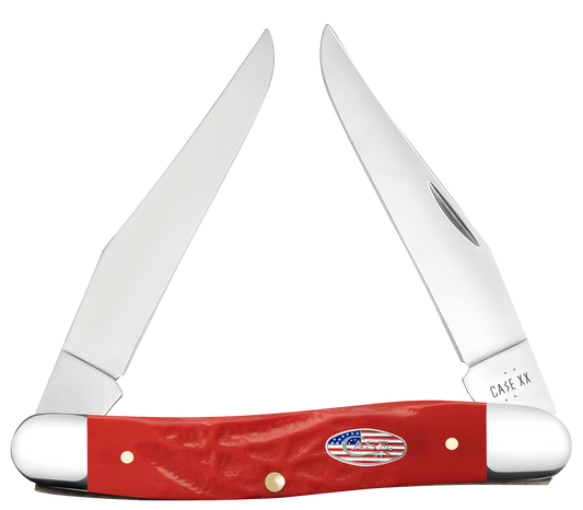 Case Red Synthetic Rough Jigged Muskrat 30693 Pocket Knife