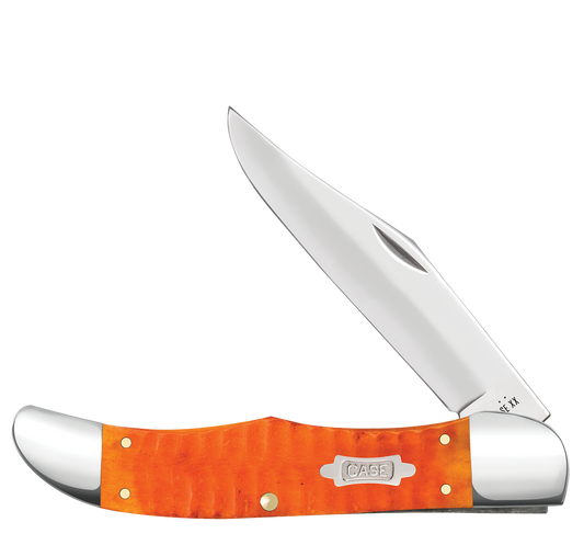 Case Folding Hunter Gator Jig Persimmon Orange Bone 38073 Carbon Steel Pocket Knife