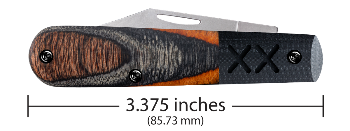 Case Barlow XR Crossroads Ember Glow DymaLux Wood 53166 Pocket Knife