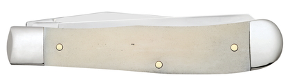 Case Star Spangled Banner Natural Bone Trapper Stainless Pocket Knife 64132