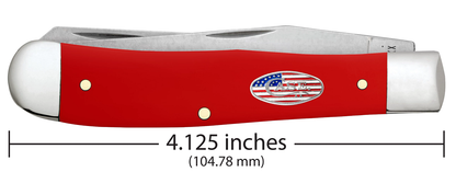 Case American Workman' Trapper 73930 Red Synthetic Carbon Steel Pocket Knife