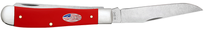 Case American Workman' Trapper 73930 Red Synthetic Carbon Steel Pocket Knife
