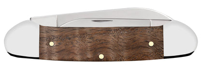 Case U.S. Army Embellished Smooth Natural Curly Oak Canoe